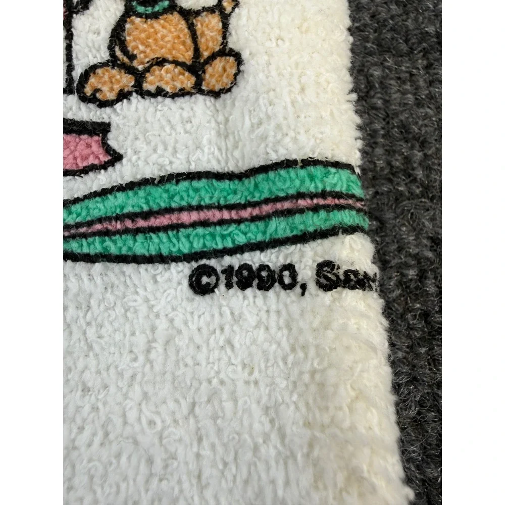 Vintage 1990 Precious Moments Hand Towel Do Not Open Till Christmas Made in USA